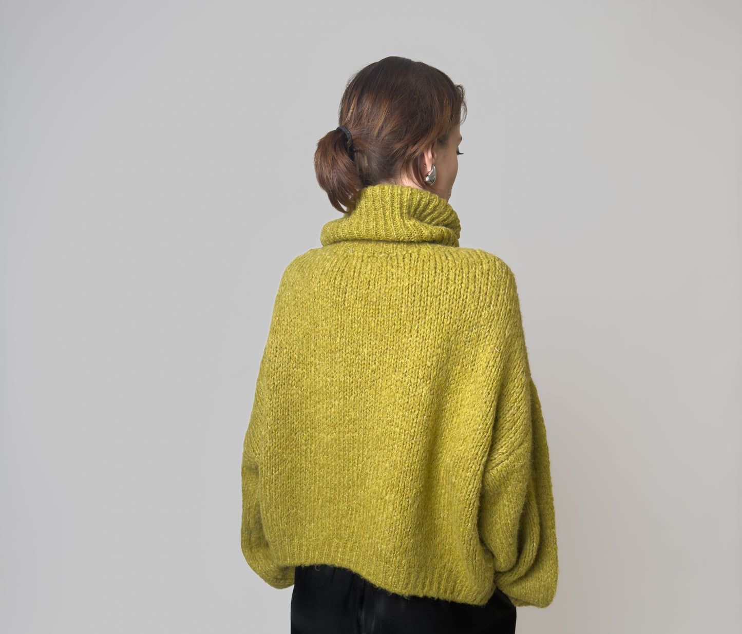 Grass Green Cozy Knit Sweater