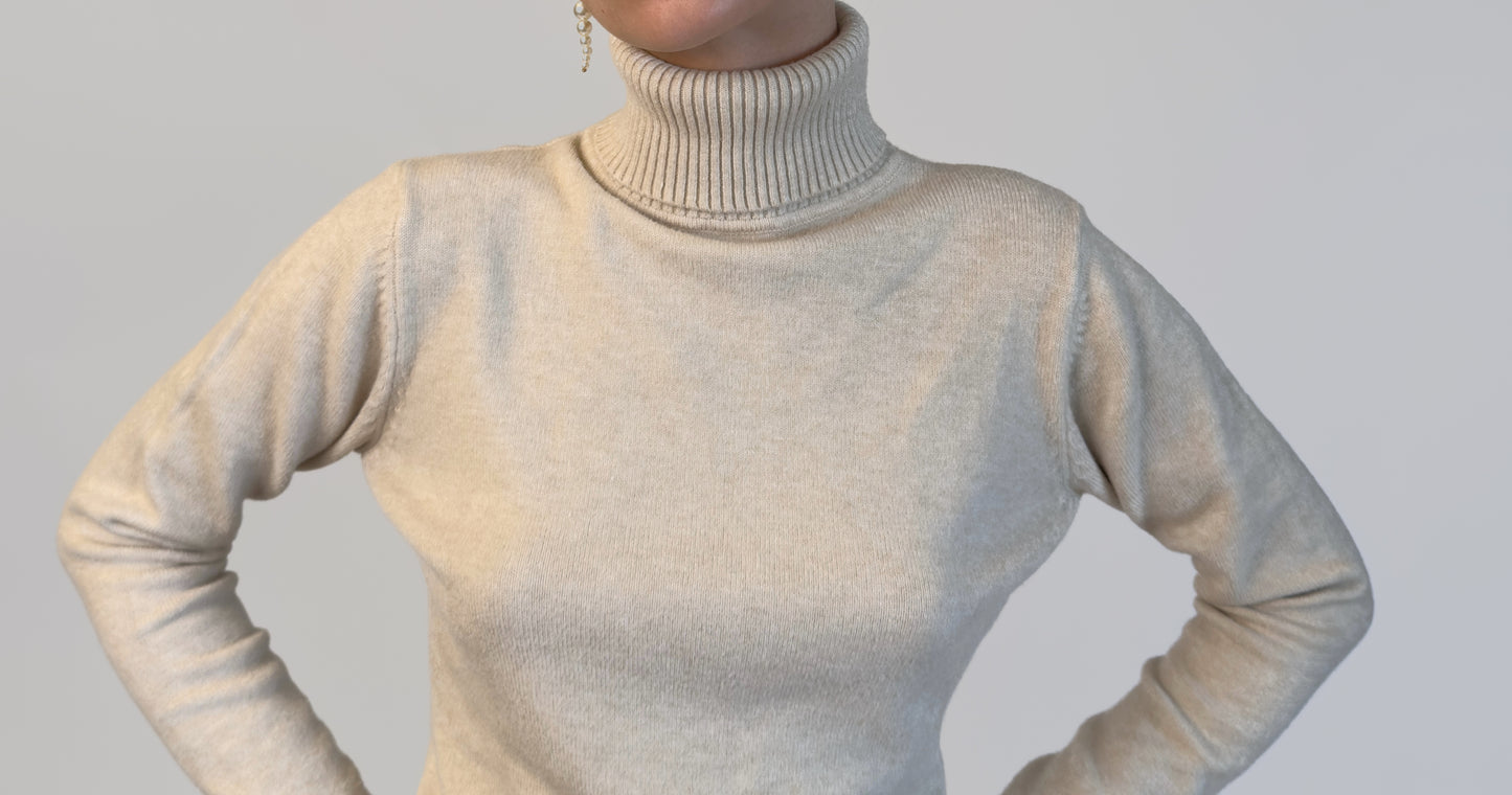Beige Warm Turtleneck