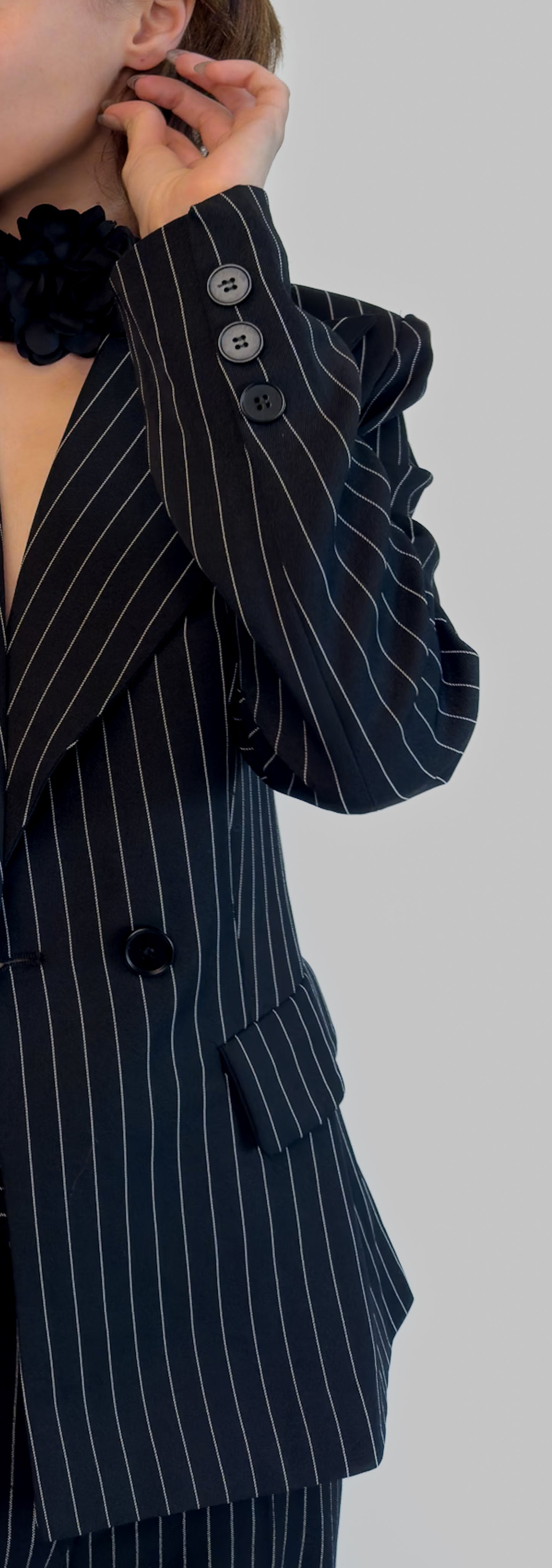 Pinstripe Blazer