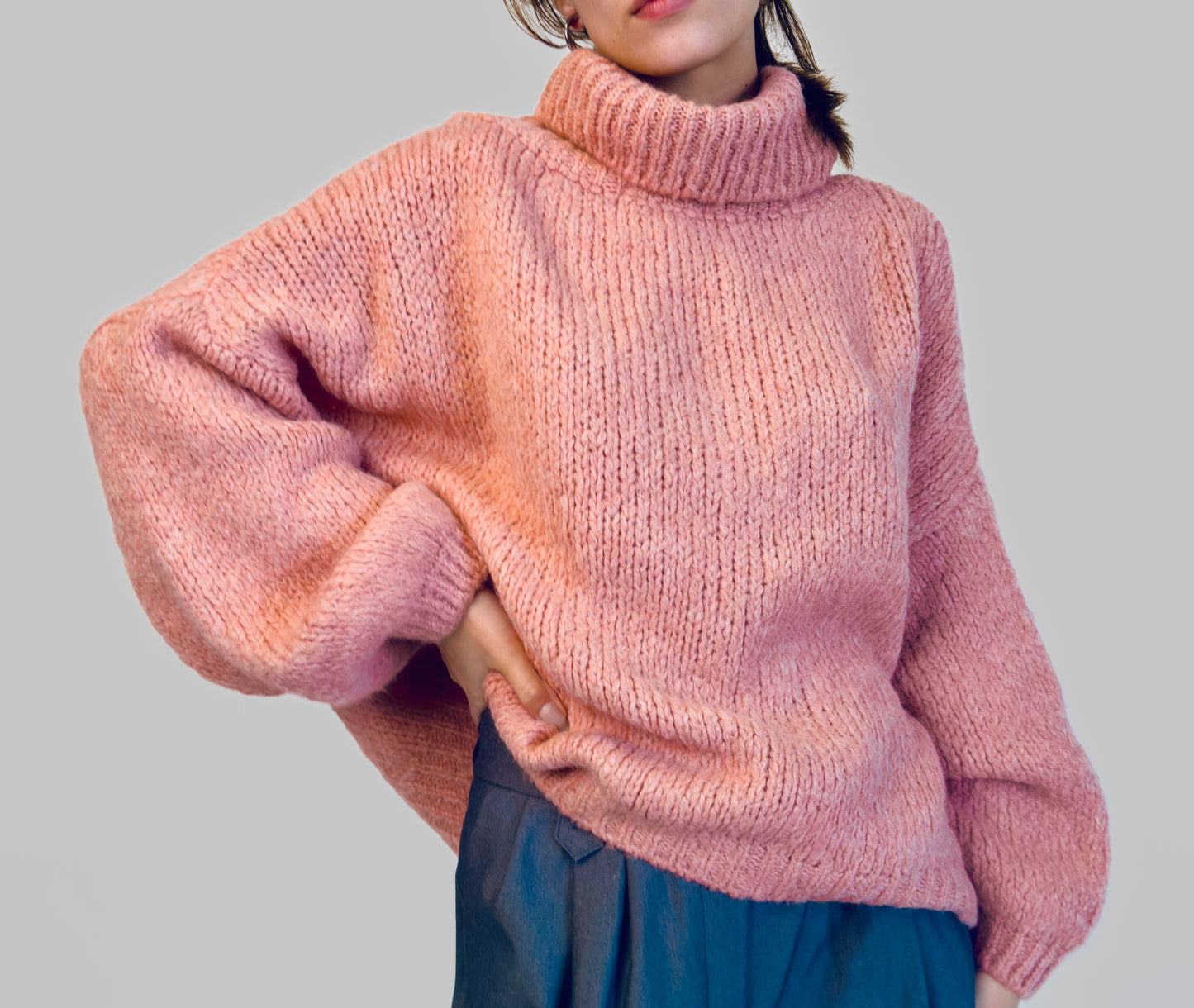 Pink Cozy Knit Sweater