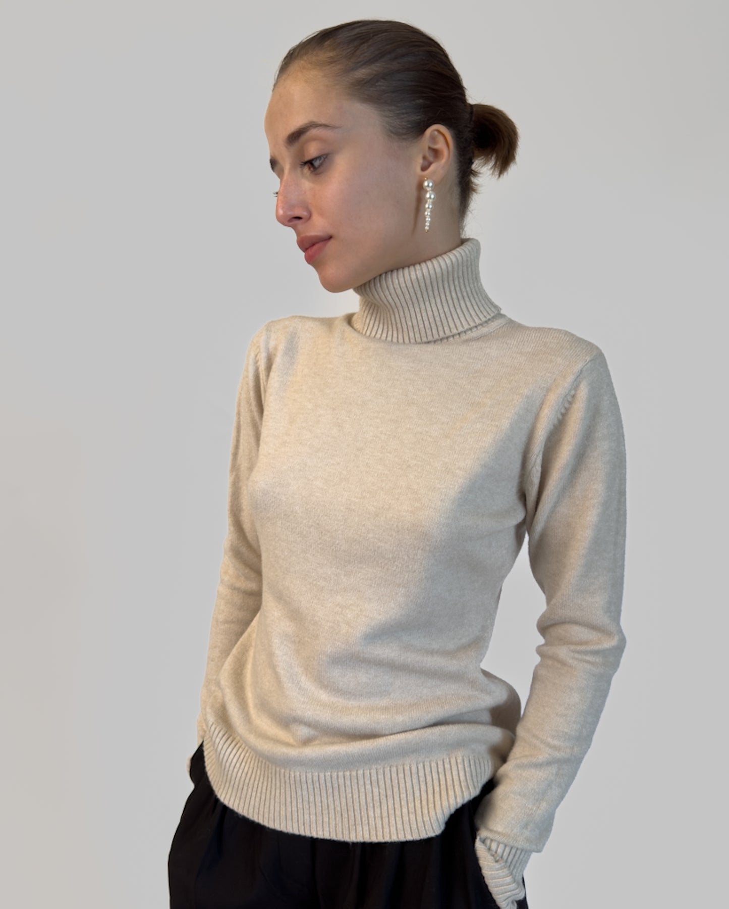 Beige Warm Turtleneck